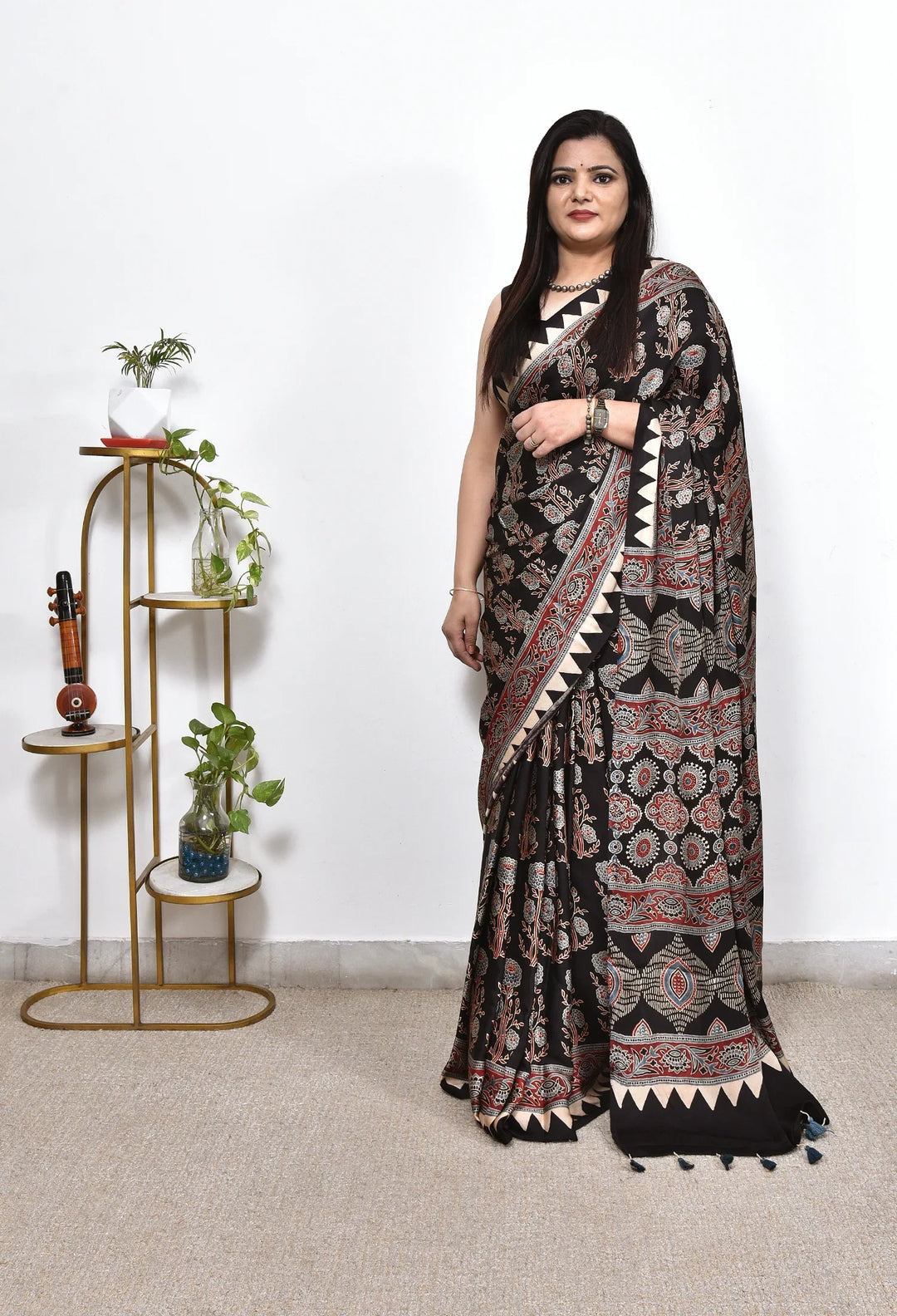 Why Ajrakh Silk Sarees Are the Best Choice for Navratri &amp; Diwali Celebrations
