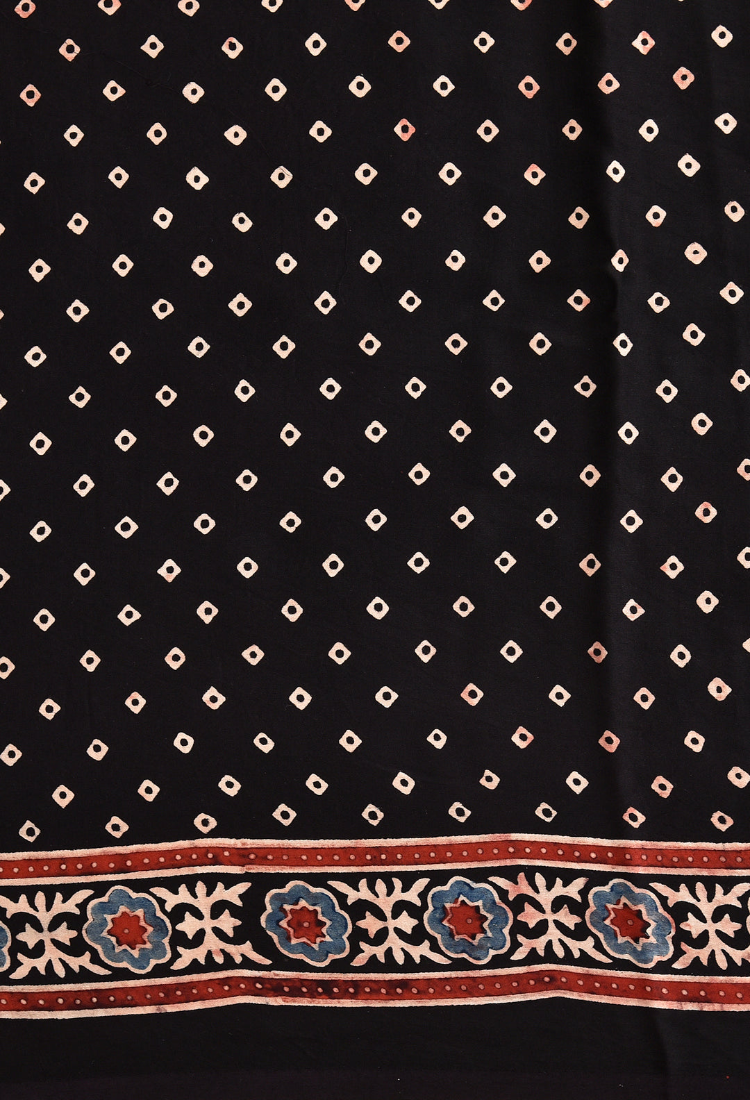 MAAYA  : AJRAKH HANDBLOCK MODAL SILK SAREE