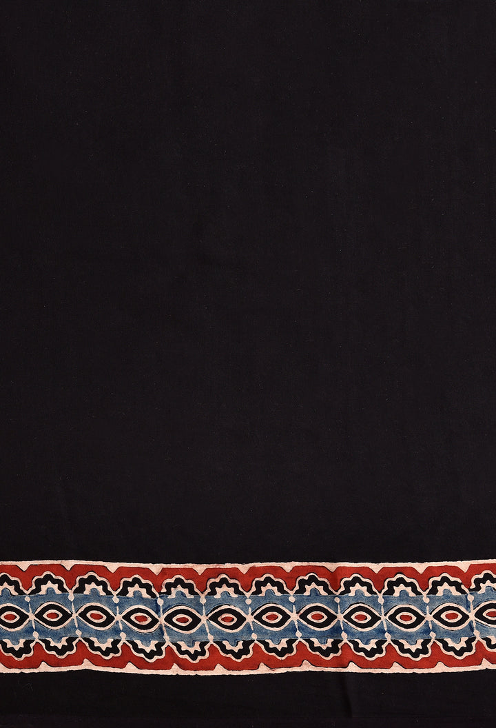 RITUJHA : AJRAKH HANDBLOCK MODAL SILK SAREE