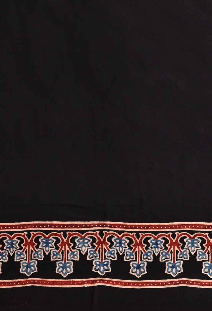 MAYAIRI : AJRAKH HANDBLOCK MODAL SILK SAREE