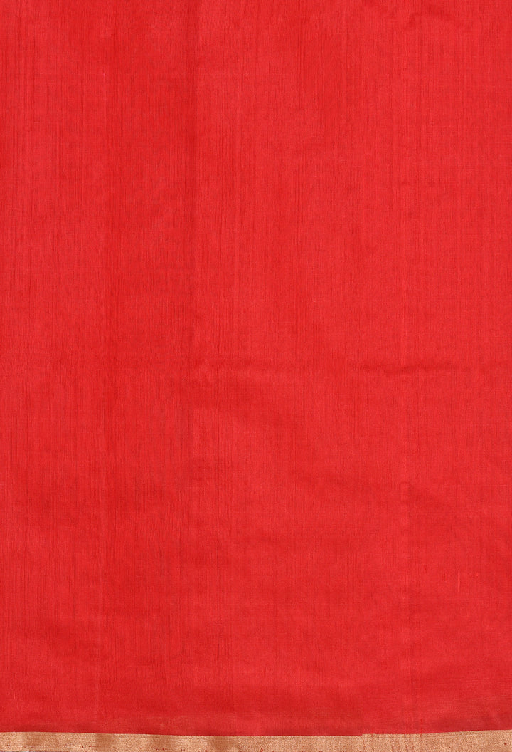 RUDRAKSHI : HANDWOVEN CHANDERI SILK SAREE WITH ZARI BOOTIS ALL OVER