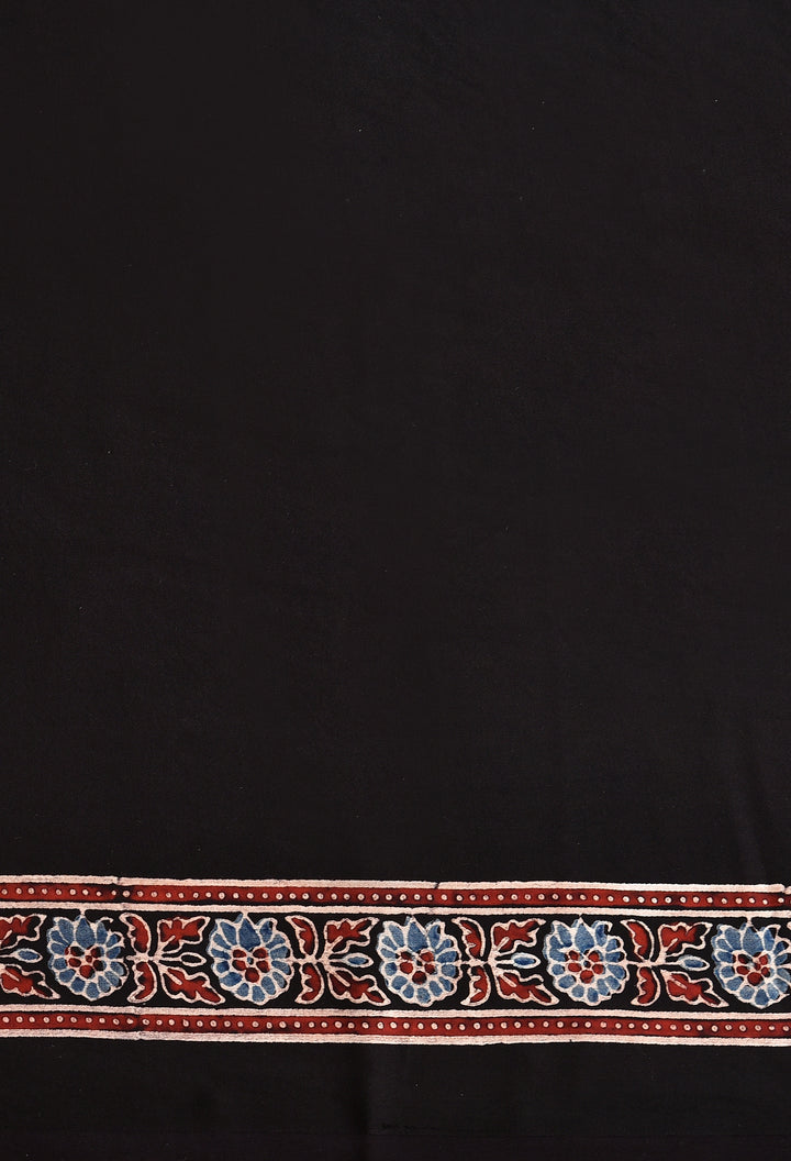 SOBIJHA : AJRAKH HANDBLOCK MODAL SILK SAREE