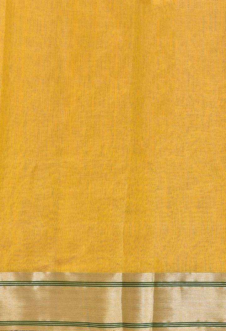 SAUNDARYA : HANDWOVEN CHANDERI PATTU SILK SAREE WITH MEENA BUTI