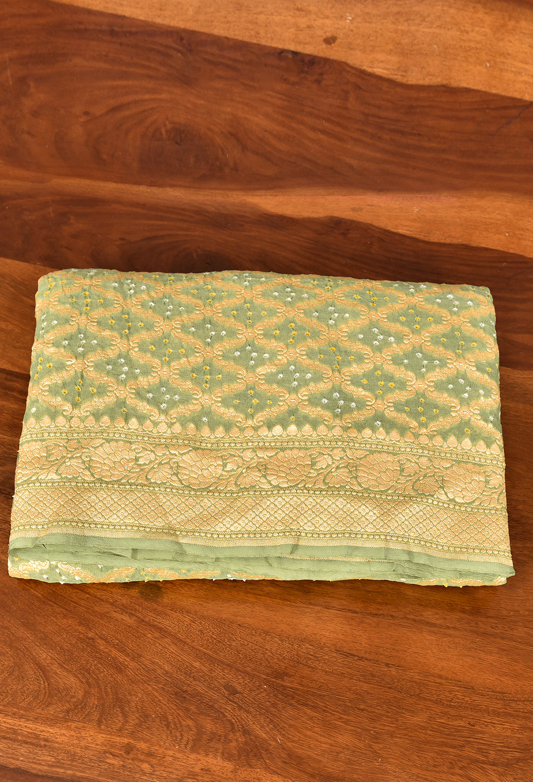 SHIPRA : GEORGETTE JANGLA JAAL RAI BANDHEJ SAREE