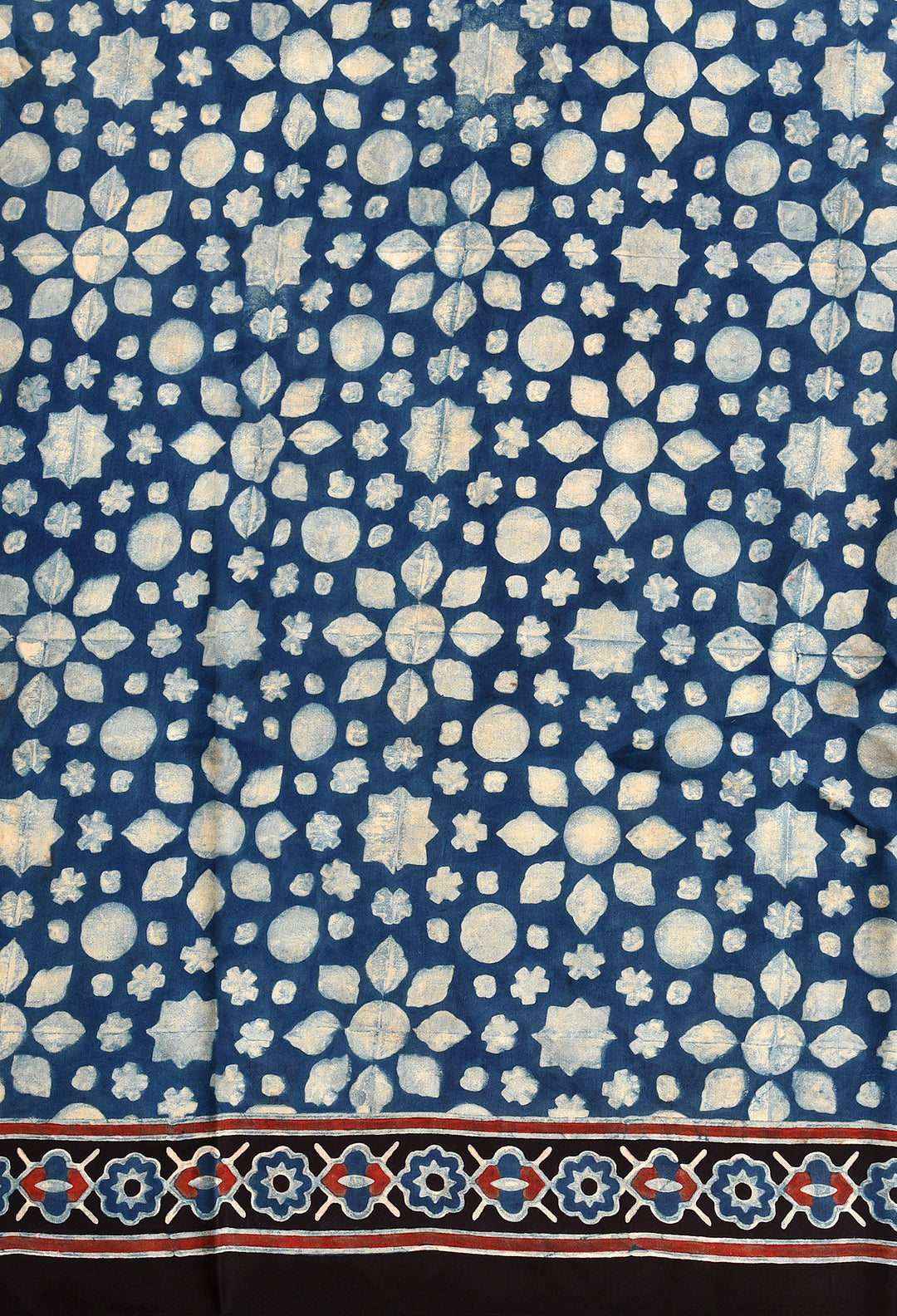 MITAL : AJRAKH HANDBLOCK MODAL SILK SAREE