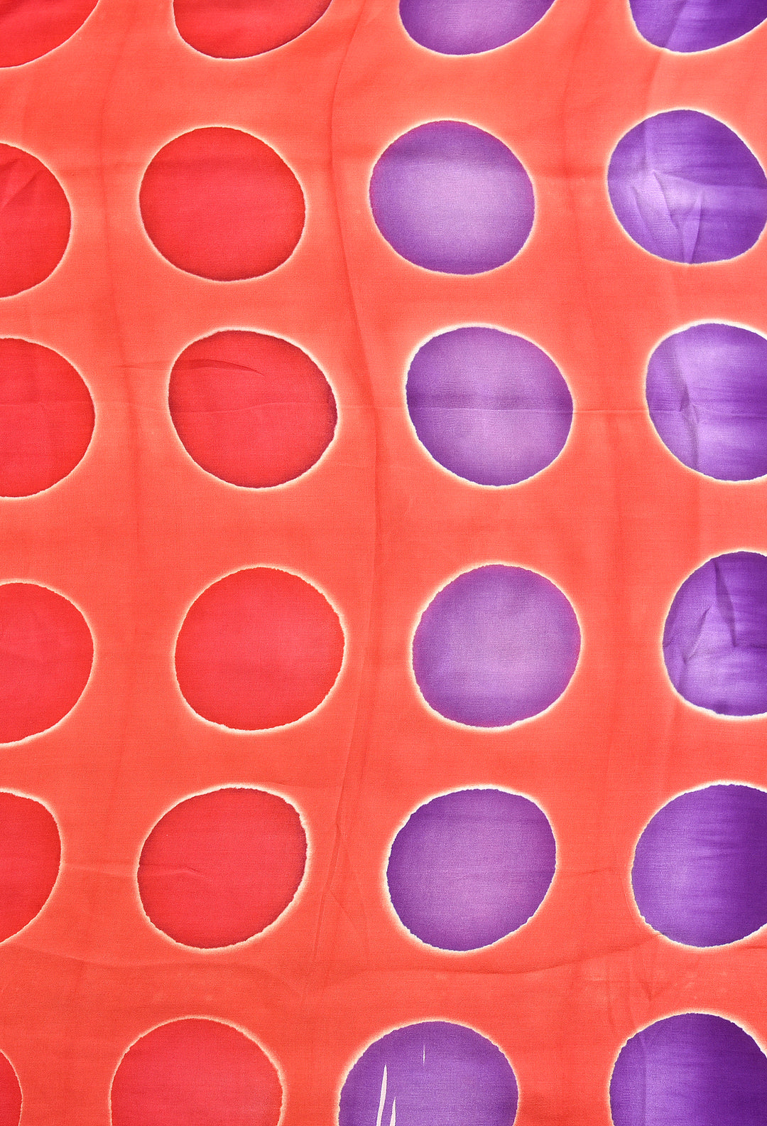 HASIBA : HANDMADE CLAMP DYED MODAL SILK SAREE WITH TISSUE PALLU