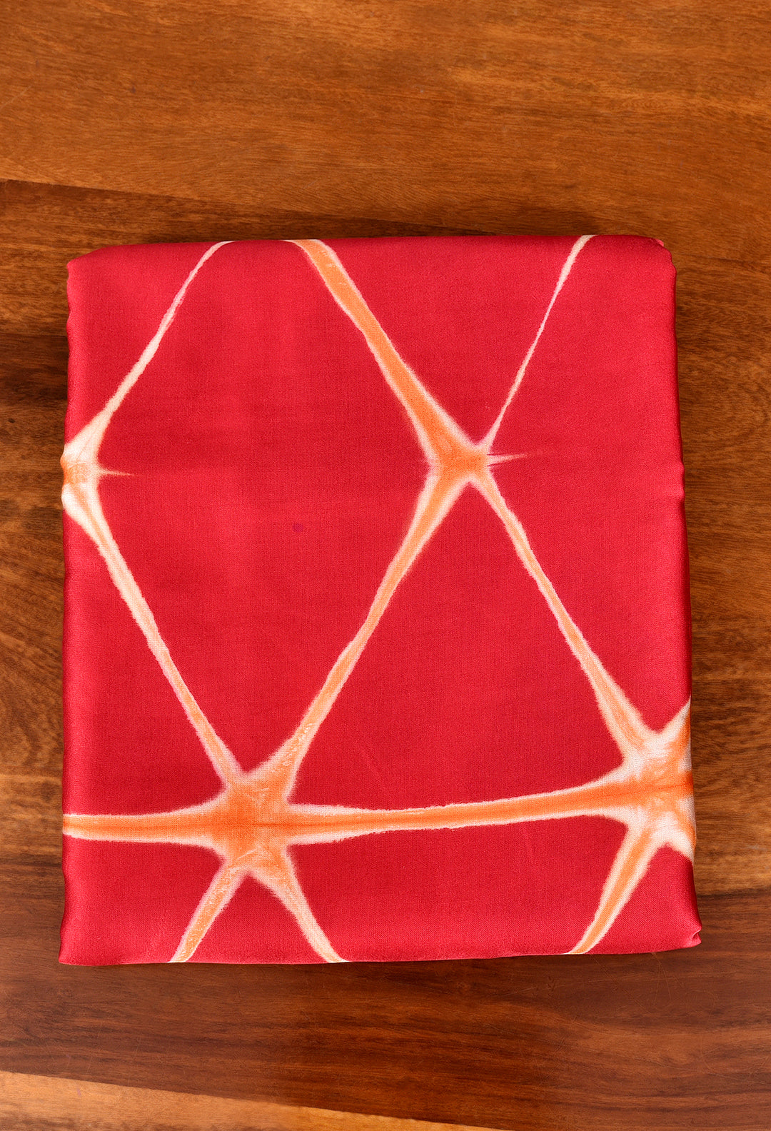 KUNTI : HANDMADE CLAMP DYED MODAL SILK SAREE WITH TISSUE PALLU