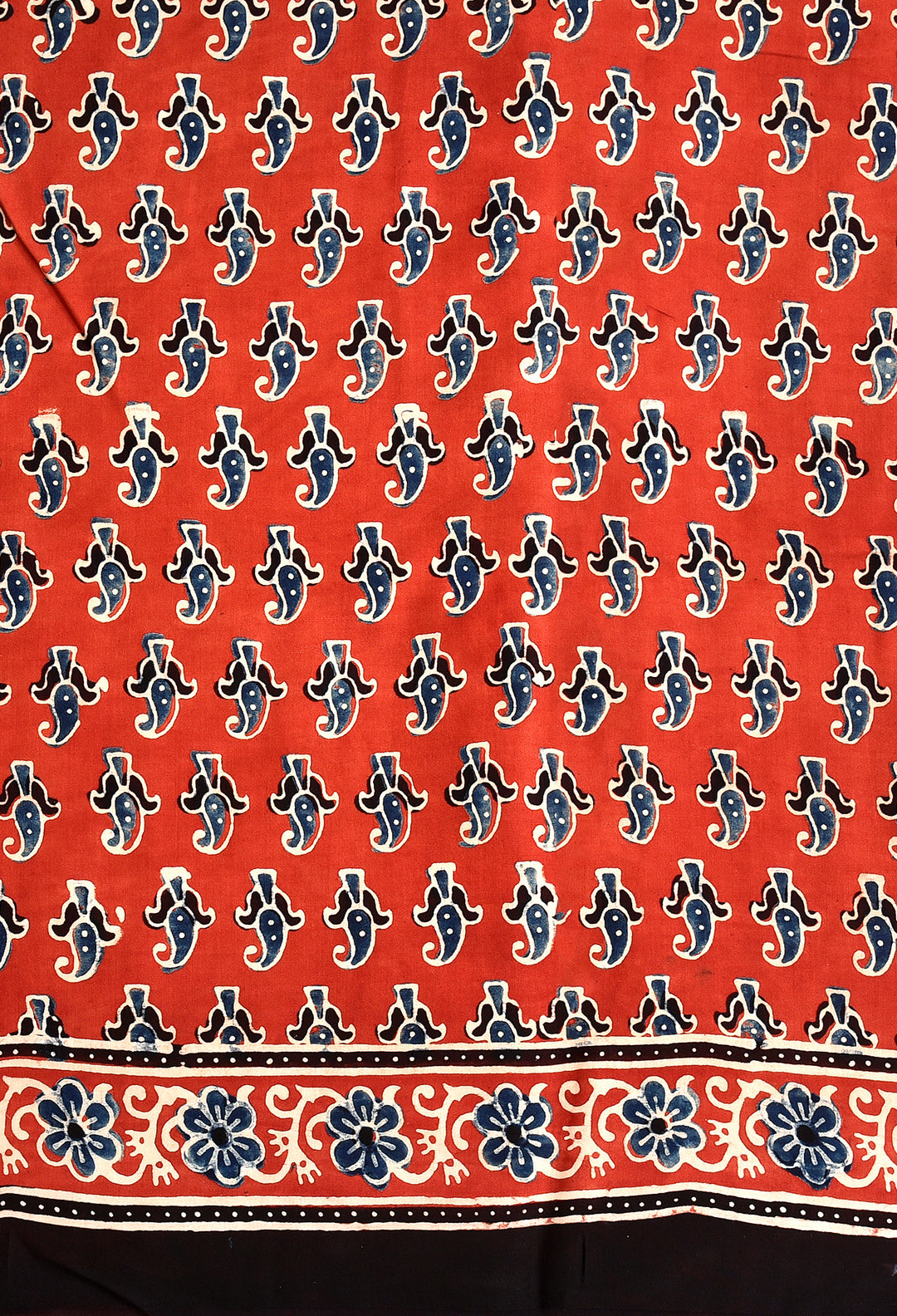 ENIYA : AJRAKH HANDBLOCK MODAL SILK SAREE