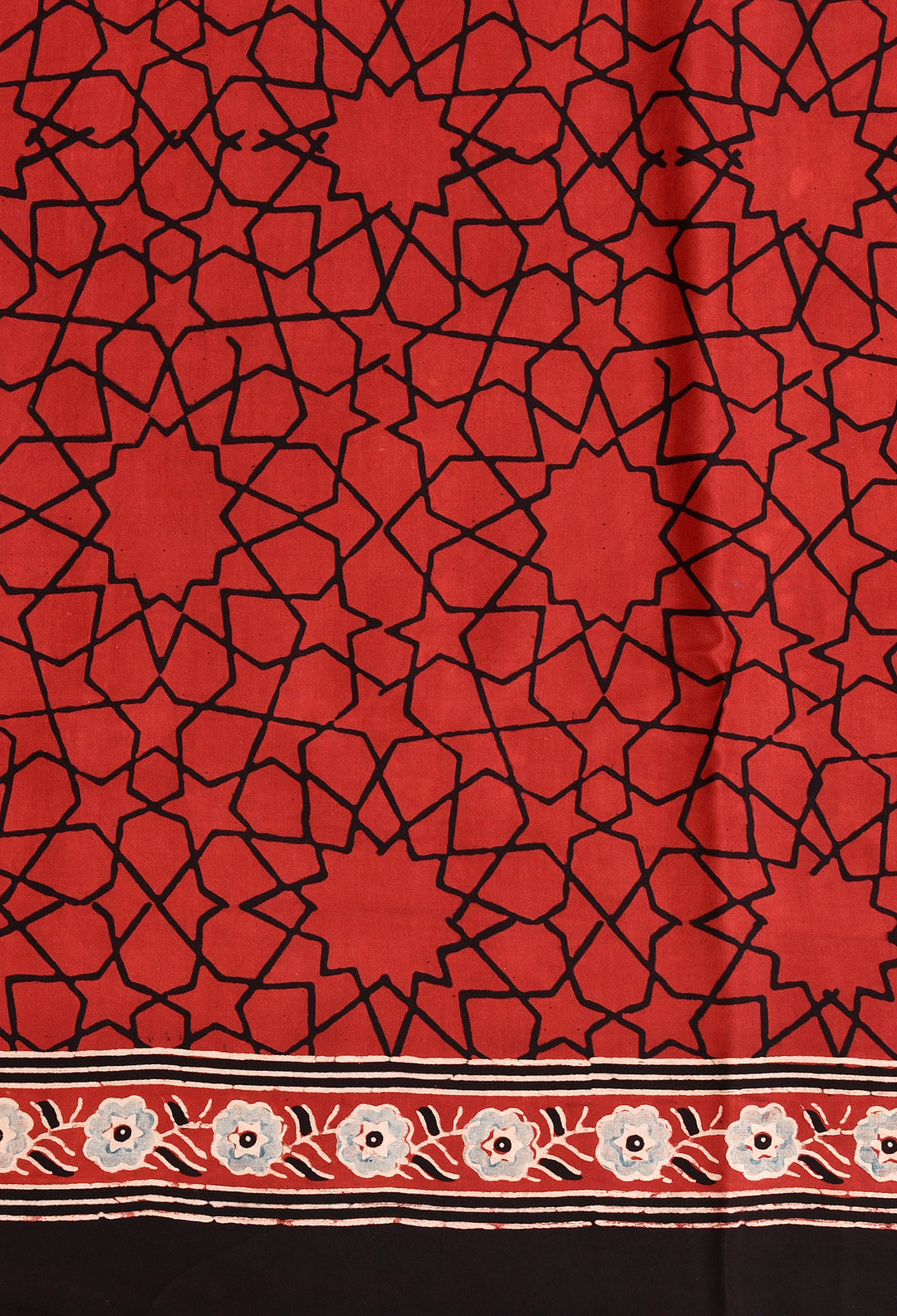 EKISHA : AJRAKH HANDBLOCK MODAL SILK SAREE