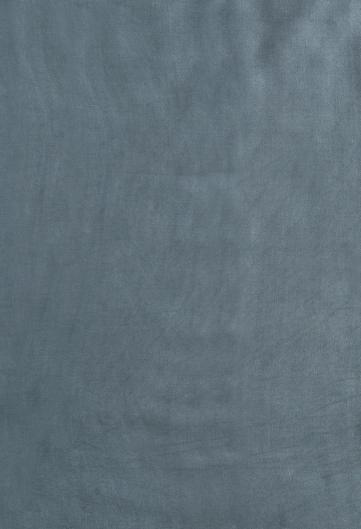 SULTANA : HANDMADE CLAMP DYED MODAL SILK SAREE WITH TISSUE PALLU