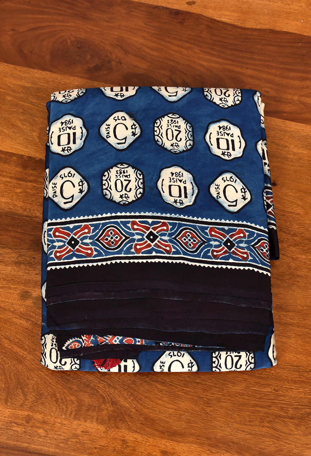 NAIMA : AJRAKH HANDBLOCK MODAL SILK SAREE