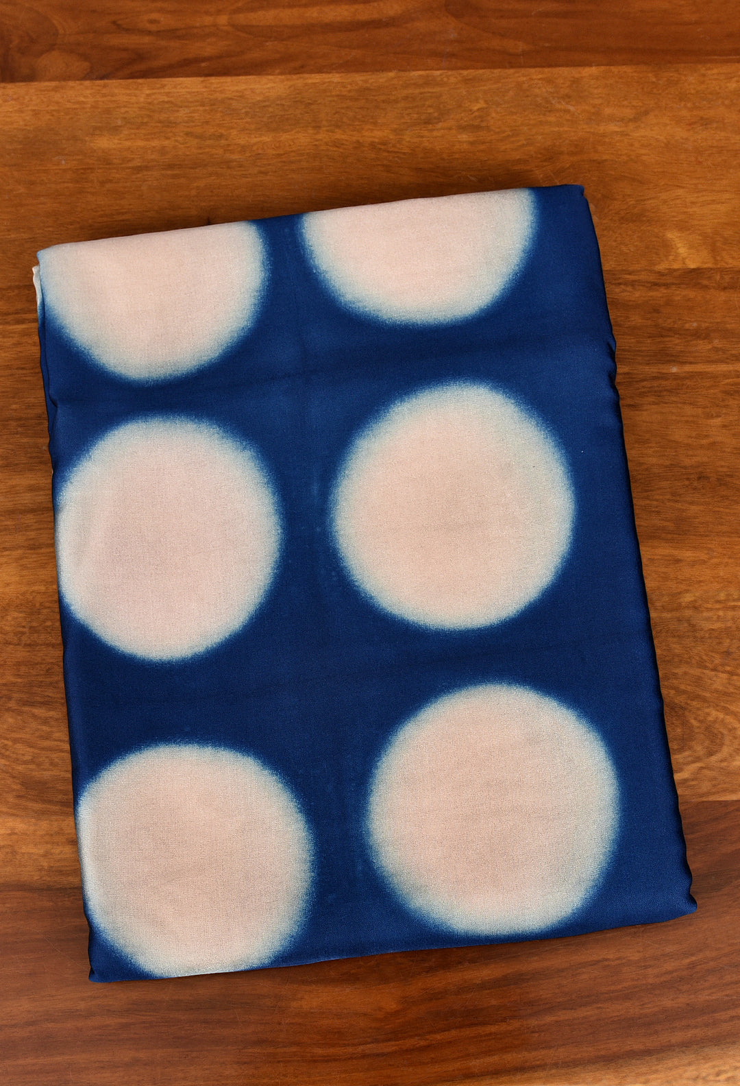NOVAMI : HANDMADE CLAMP DYED MODAL SILK SAREE WITH TISSUE PALLU