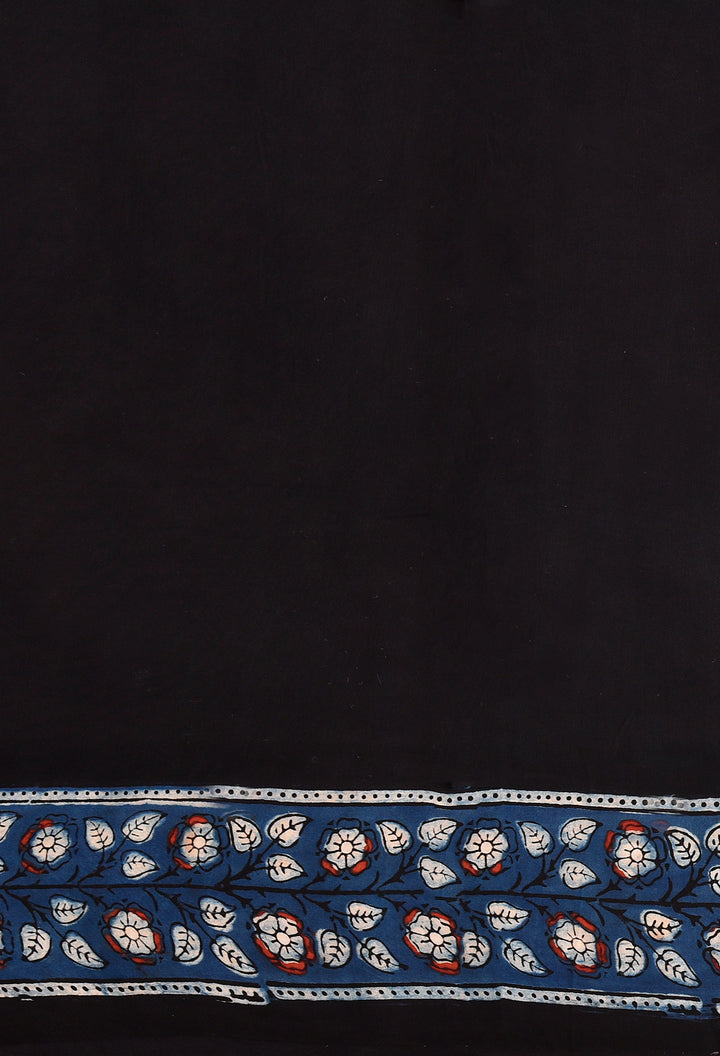 YAHVI : AJRAKH HANDBLOCK MODAL SILK SAREE