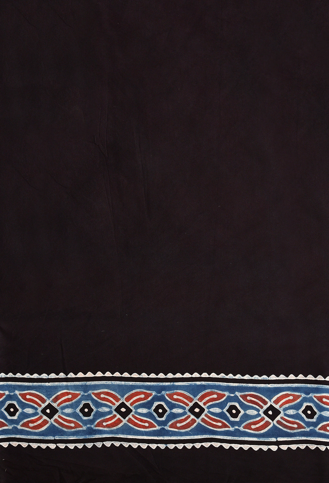 BAHAAR : AJRAKH HANDBLOCK MODAL SILK SAREE