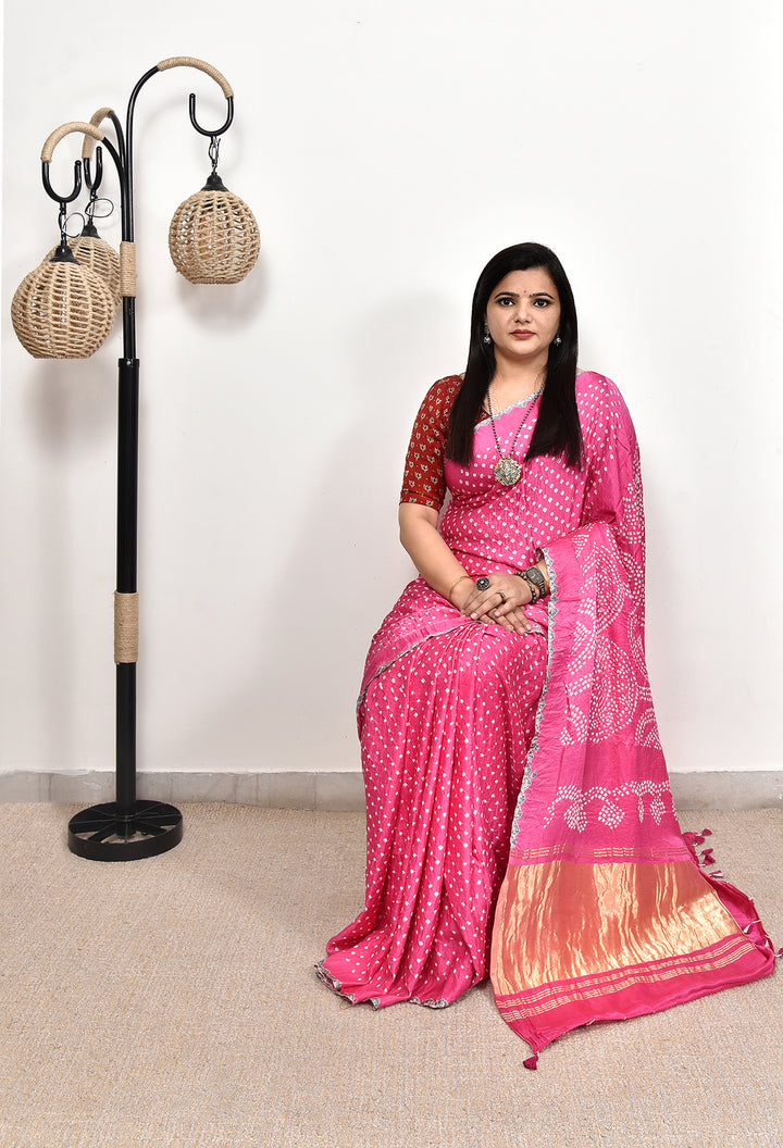 AMANJOT : RAI BANDHANI SAREE