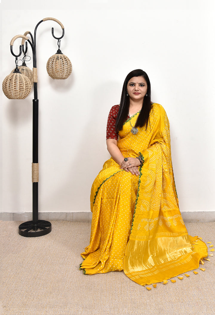 RAGHVI : RAI BANDHANI SAREE