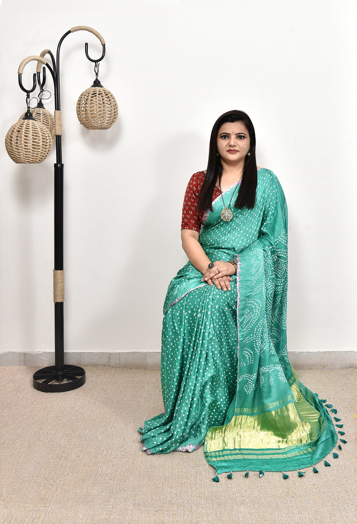 SHAFALI : RAI BANDHANI SAREE