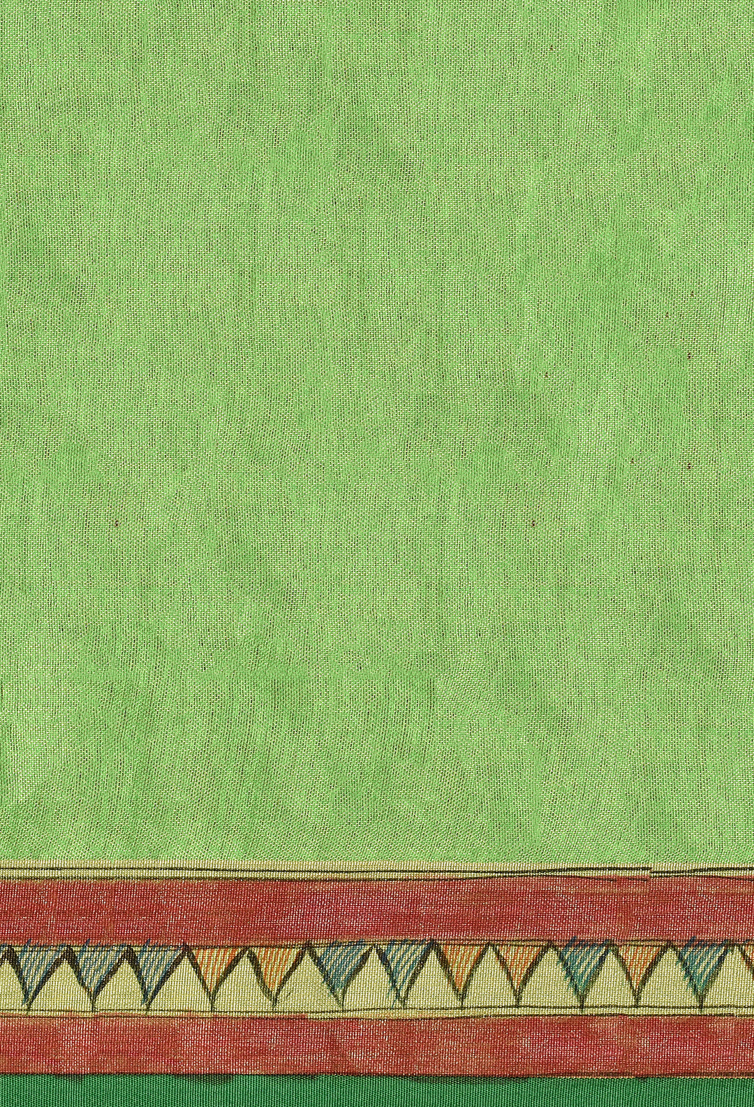 VELJI  : MADHUBANI HAND PAINTED TISSUE LINEN SAREE