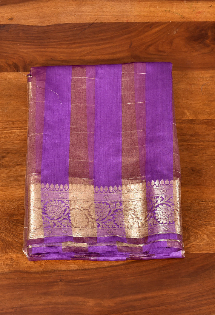 MOKSHIKA : BANARASI TISSUE CHINIYA KATAN SILK SAREE