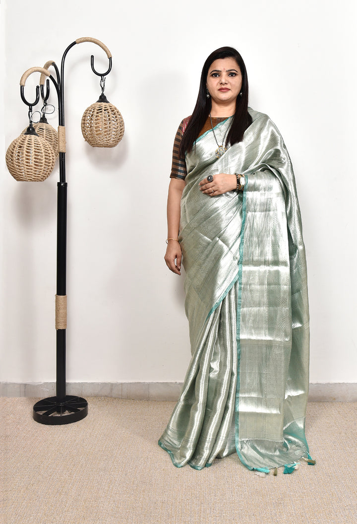 SAMUNDRI : BANARASI BROCADE TISSUE SILK SAREE