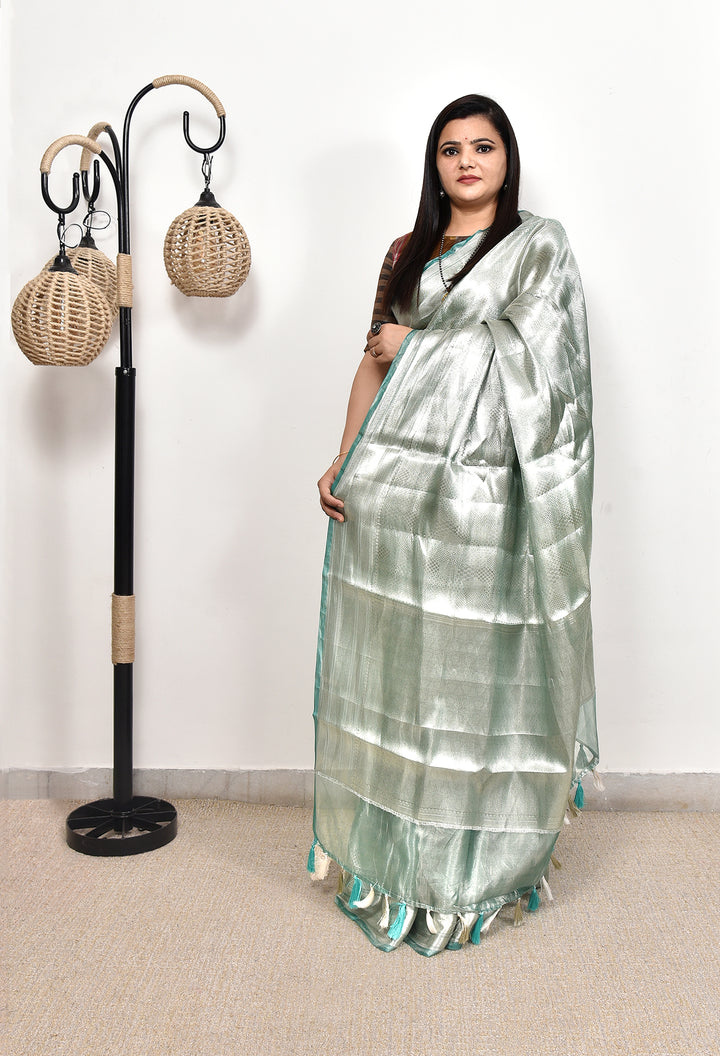 SAMUNDRI : BANARASI BROCADE TISSUE SILK SAREE