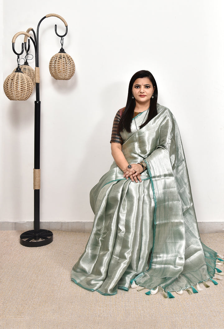 SAMUNDRI : BANARASI BROCADE TISSUE SILK SAREE