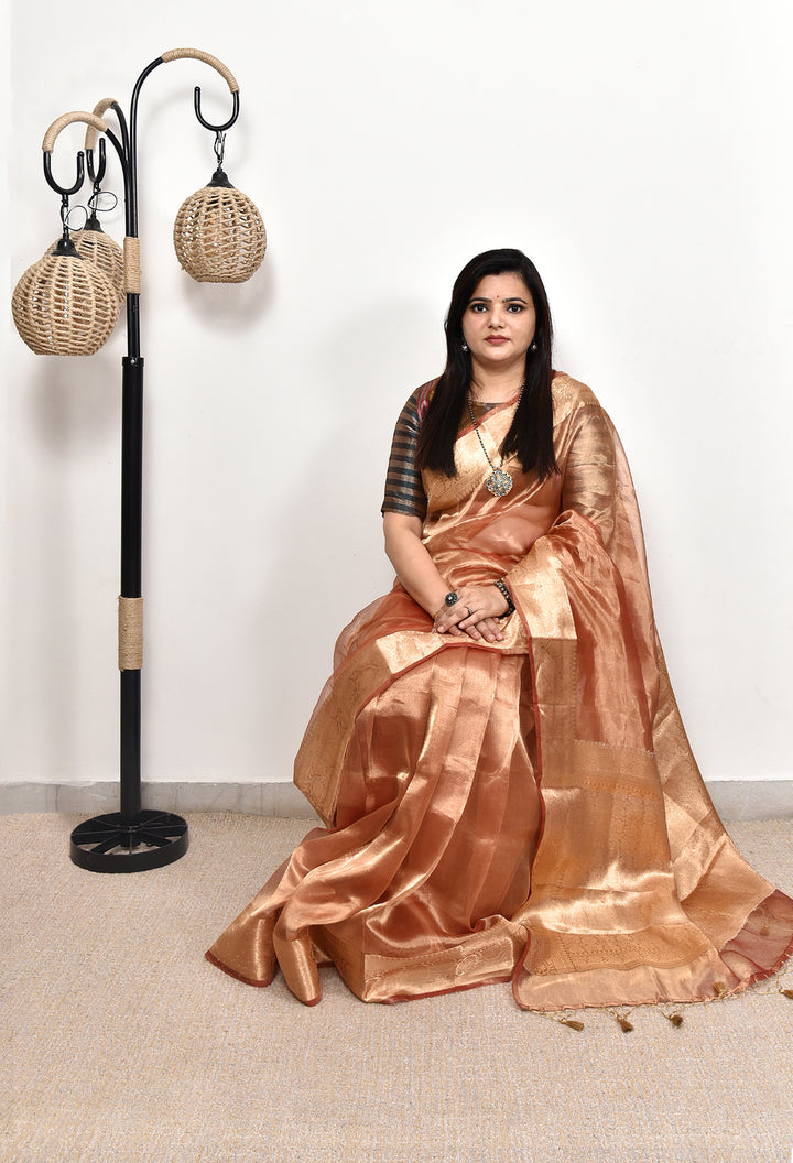 MALTI : BANARASI TISSUE SILK SAREE