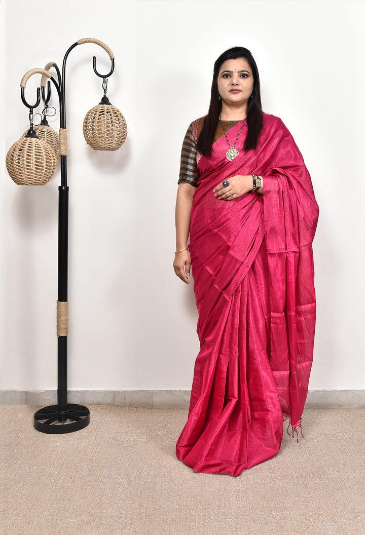 TASHI : HANDWOVEN TISSUE SILK SAREE
