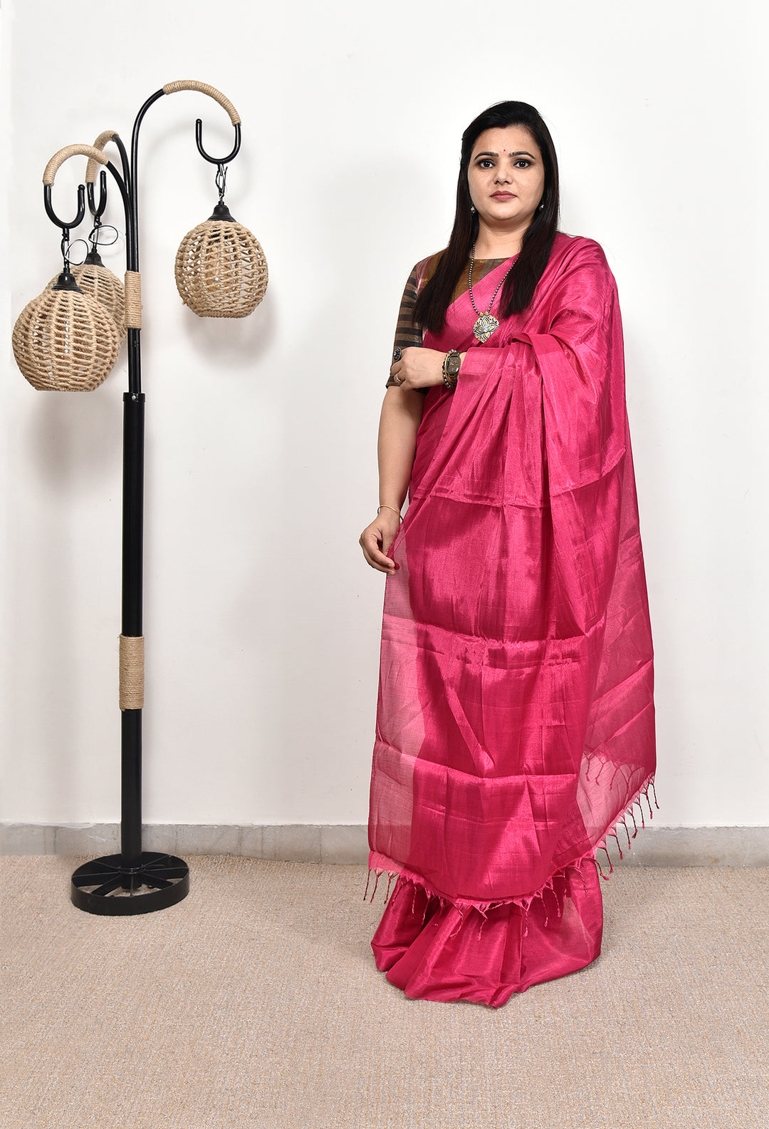 TASHI : HANDWOVEN TISSUE SILK SAREE