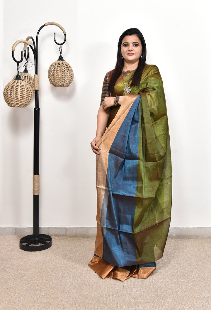 PRANIKA : HANDWOVEN TISSUE SILK SAREE