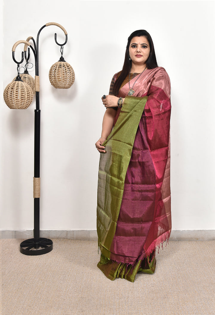 IPSHITA : HANDWOVEN TISSUE SILK SAREE