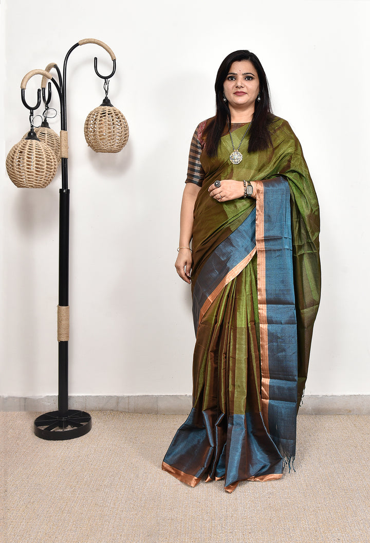 NOBITA : HANDWOVEN TISSUE SILK SAREE