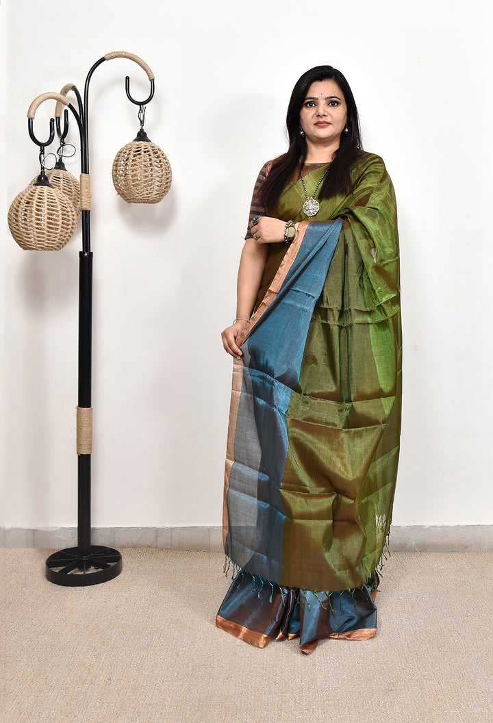 NOBITA : HANDWOVEN TISSUE SILK SAREE
