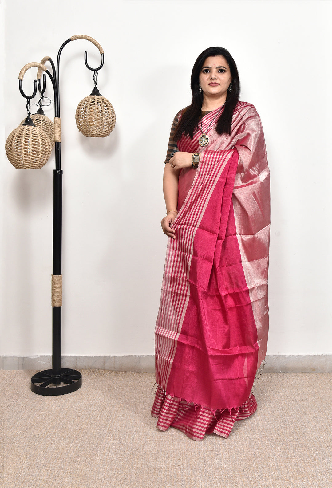 SAIYAAMI : HANDWOVEN TISSUE SILK SAREE