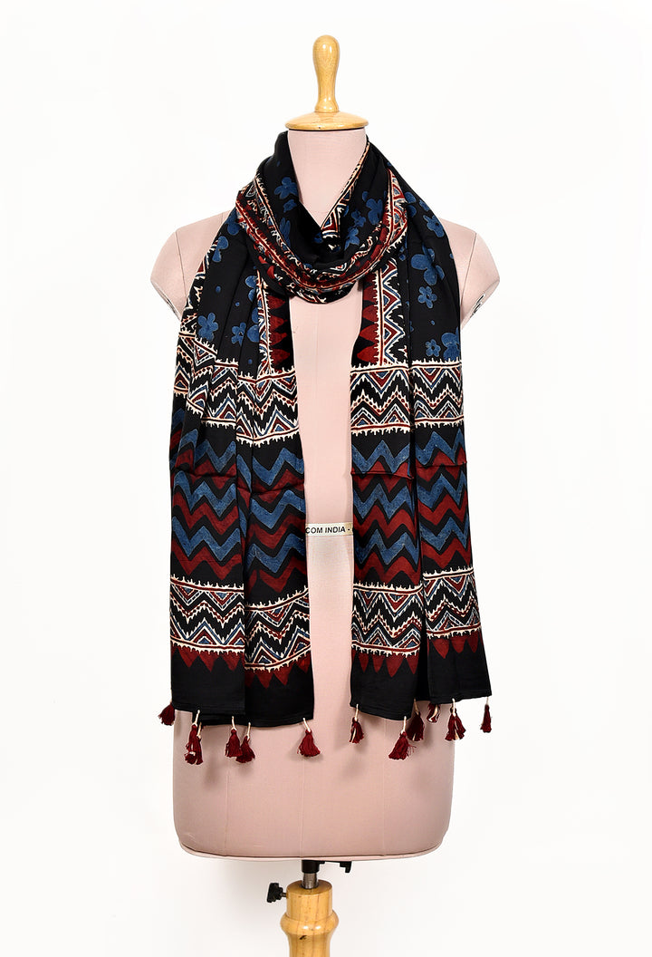 AKRIKA : AJRAKH MODAL SILK STOLE