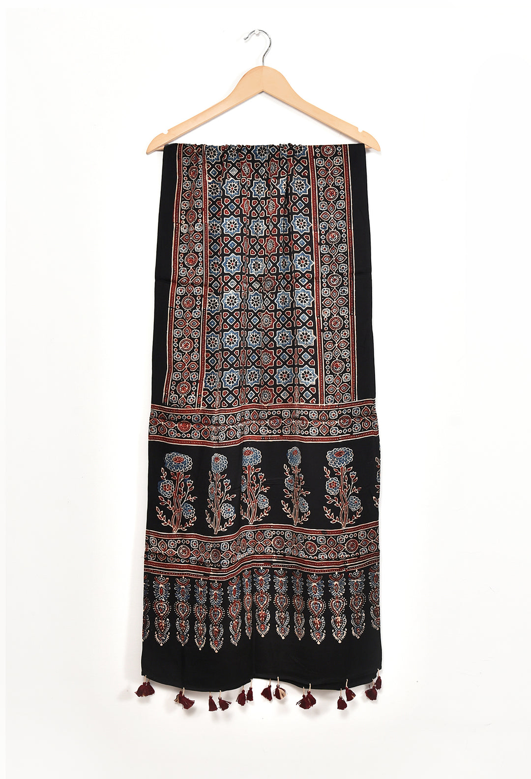 RUSALI : AJRAKH MODAL SILK STOLE