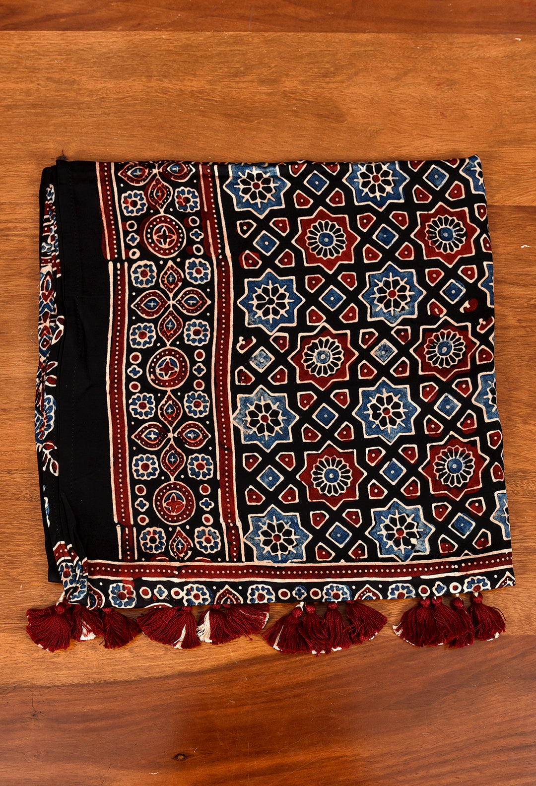 RUSALI : AJRAKH MODAL SILK STOLE