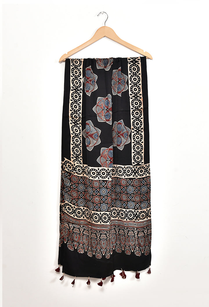 TABHILI : AJRAKH MODAL SILK STOLE