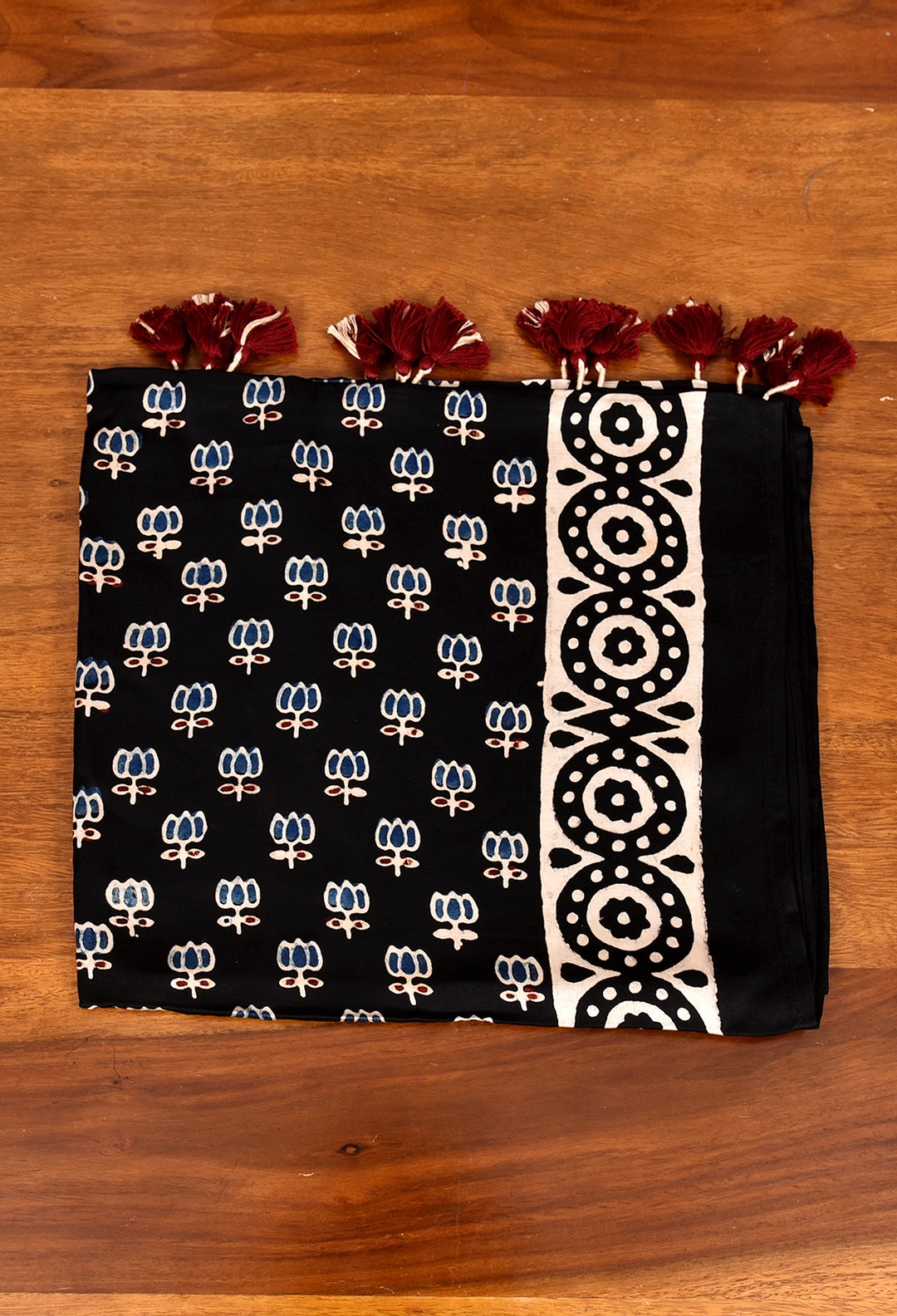 BHAMINI : AJRAKH MODAL SILK STOLE