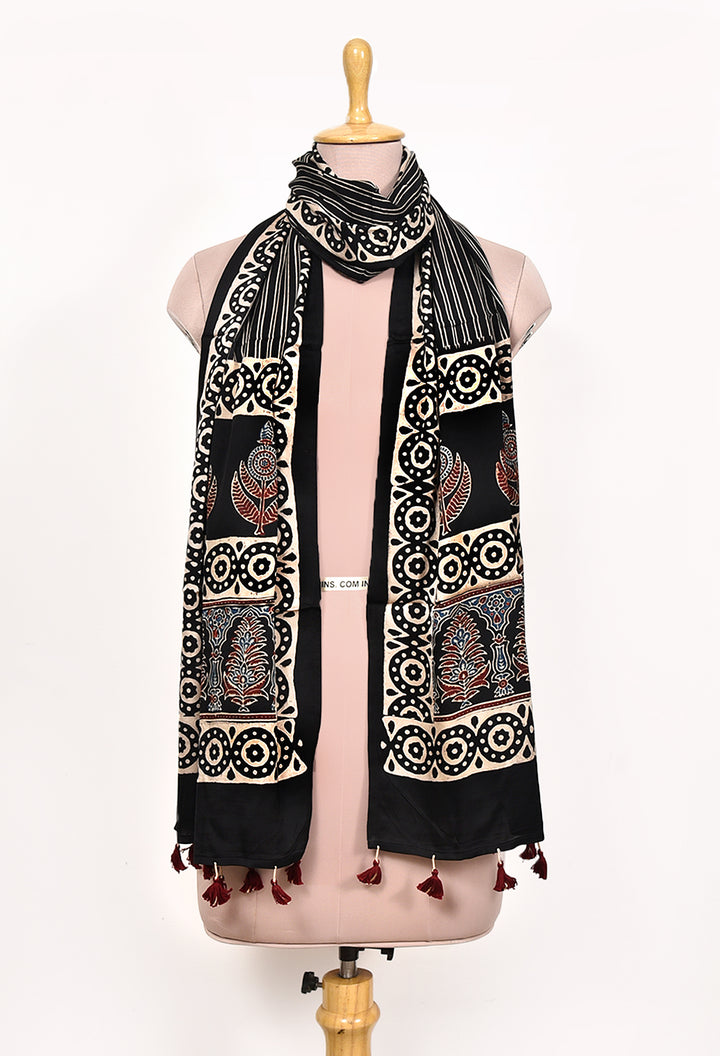 TUKI : AJRAKH MODAL SILK STOLE