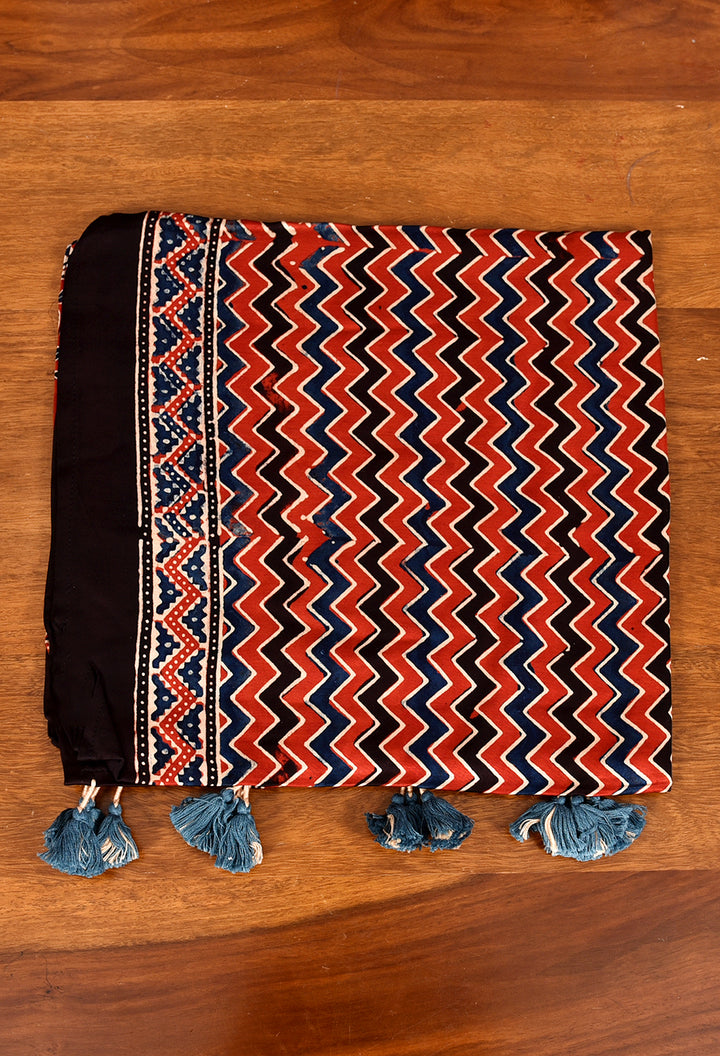 SINGHALI : AJRAKH MODAL SILK STOLE