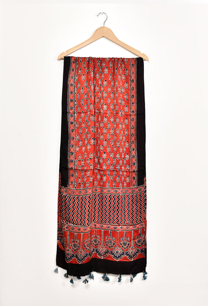 CHARANI : AJRAKH MODAL SILK STOLE