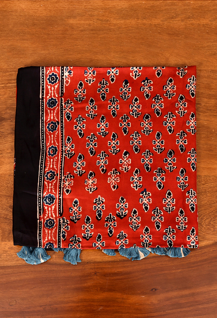 CHARANI : AJRAKH MODAL SILK STOLE