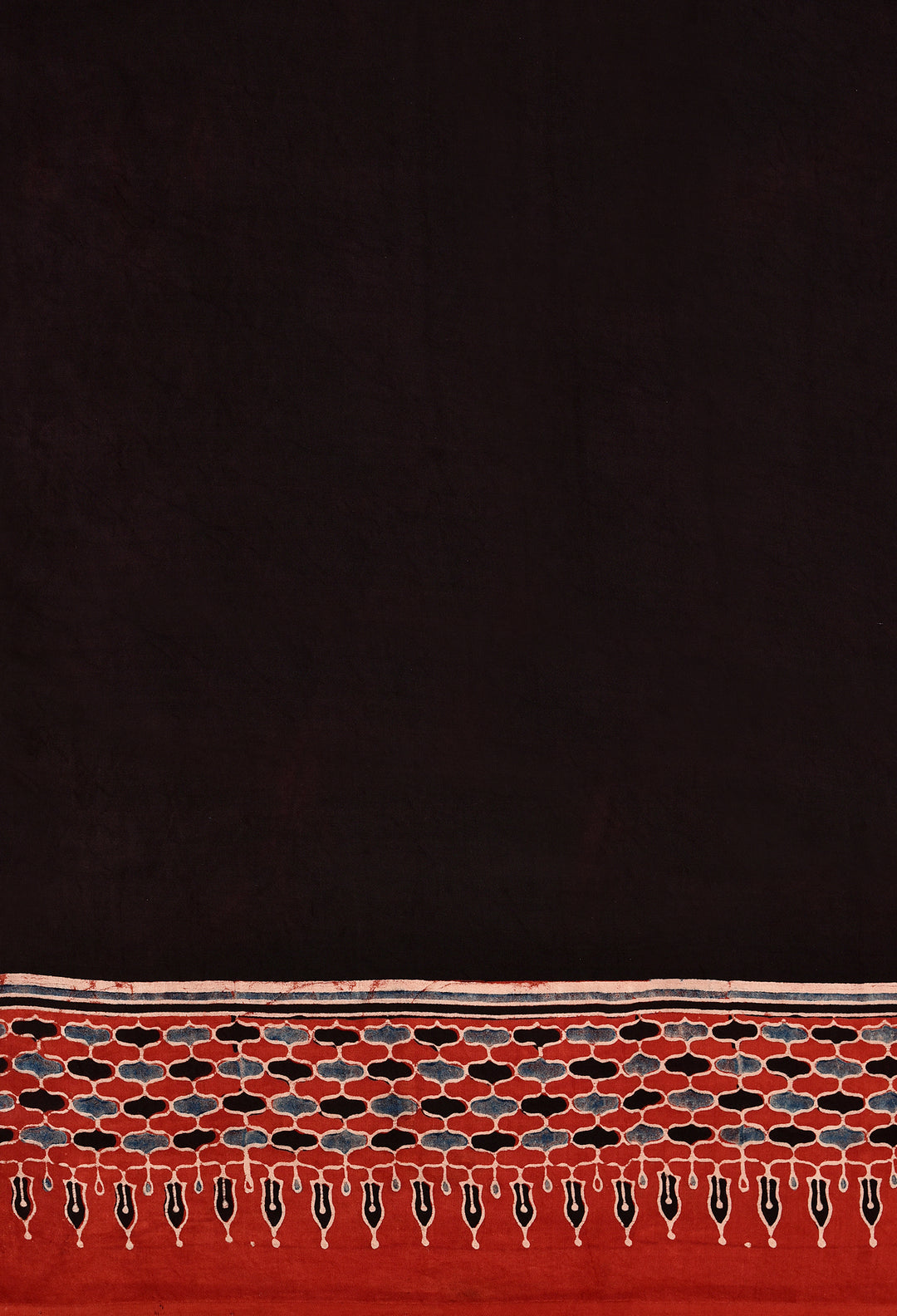 UJISHA : AJRAKH HANDBLOCK MODAL SILK SAREE