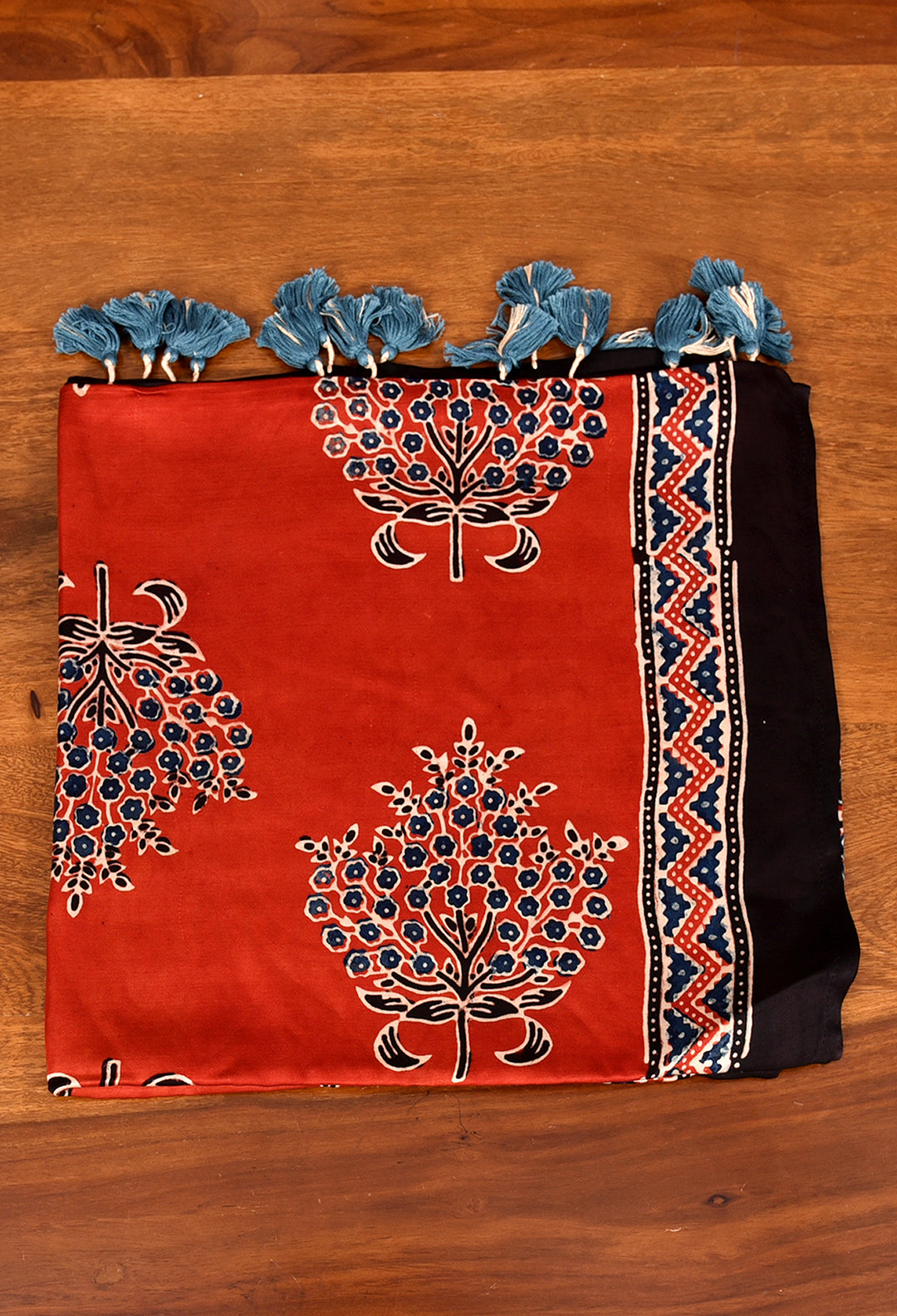 ABHISHAKTI : AJRAKH MODAL SILK STOLE