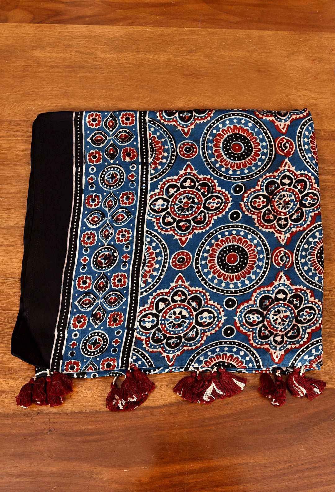 LIKHIJA : AJRAKH MODAL SILK STOLE
