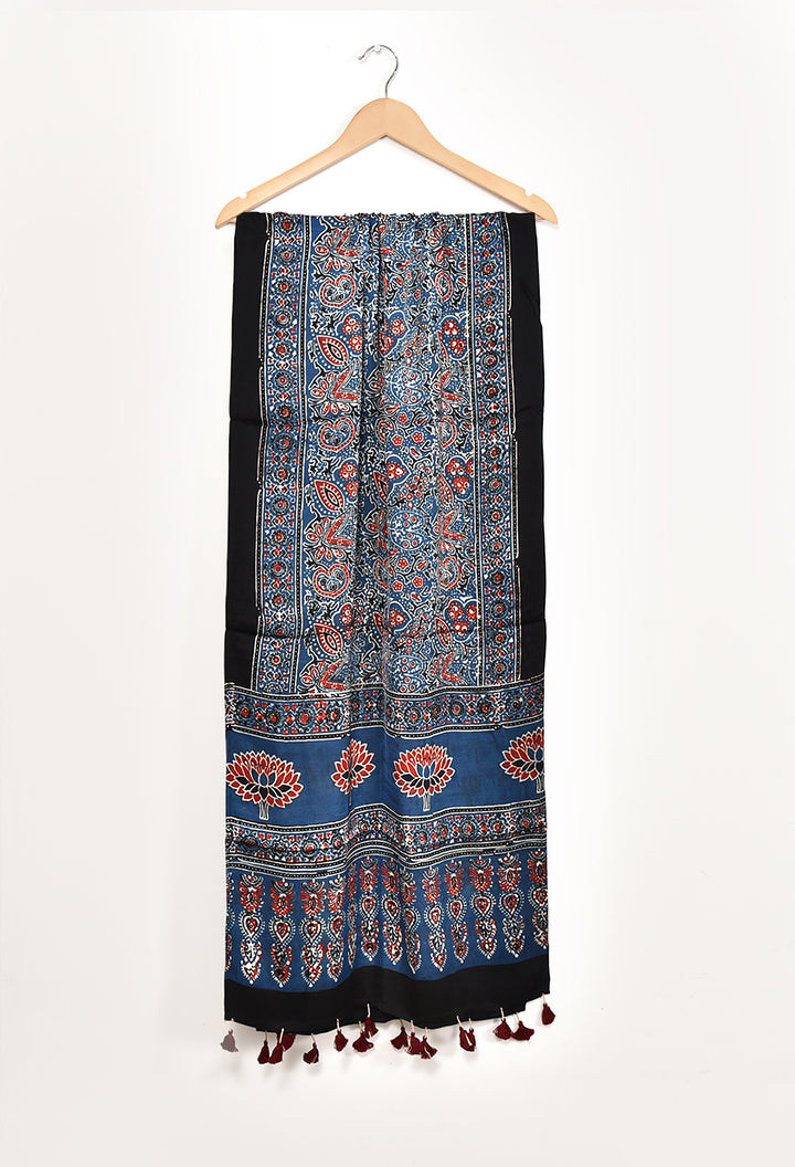 CHRISTINA : AJRAKH MODAL SILK STOLE