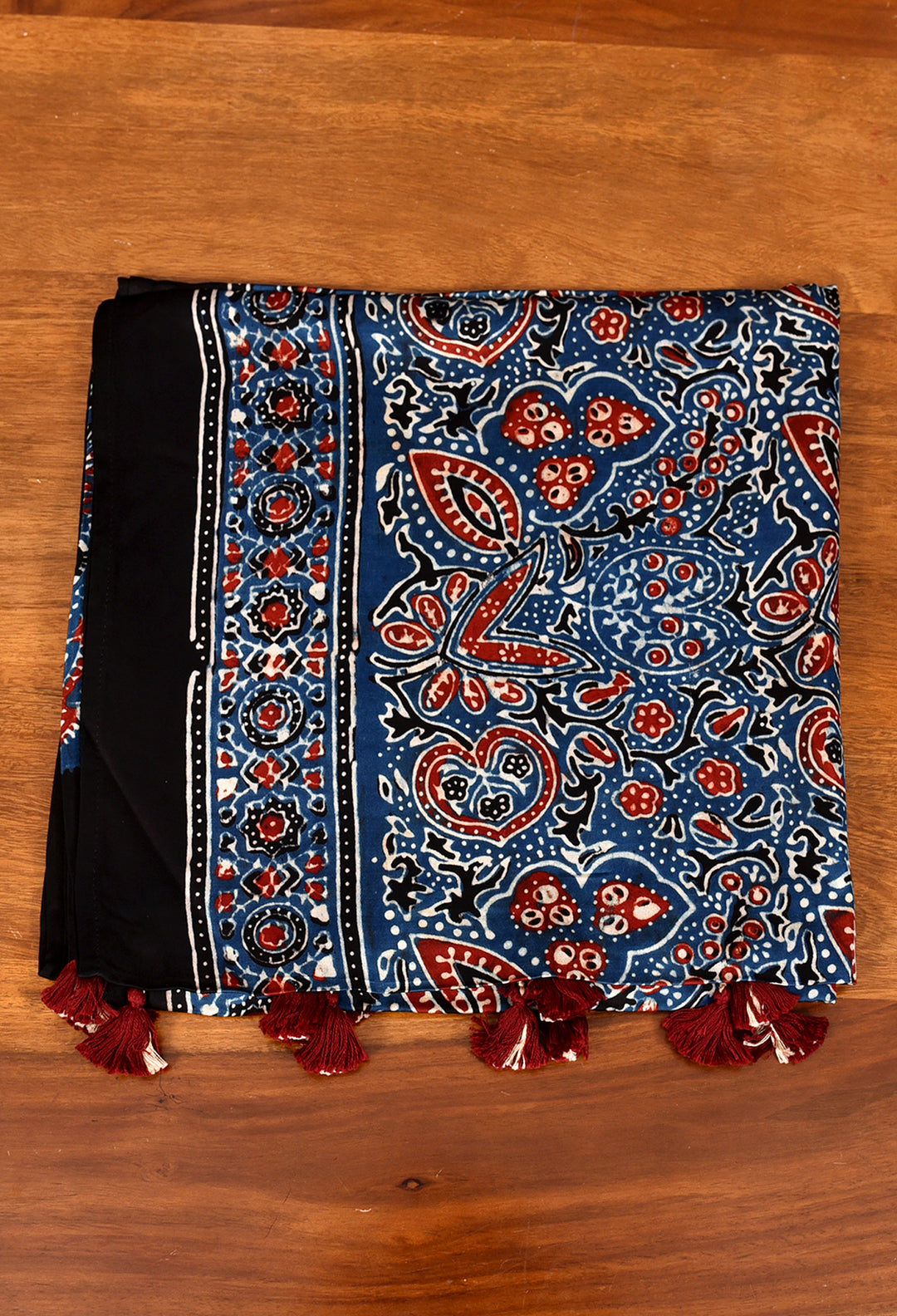 CHRISTINA : AJRAKH MODAL SILK STOLE