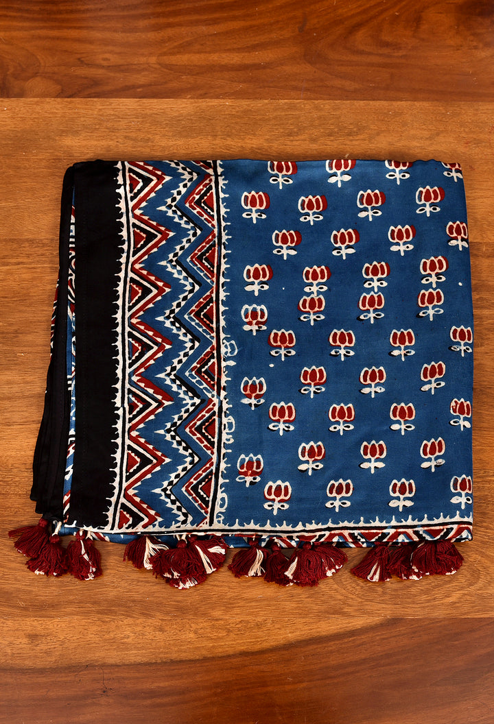 MINNU : AJRAKH MODAL SILK STOLE