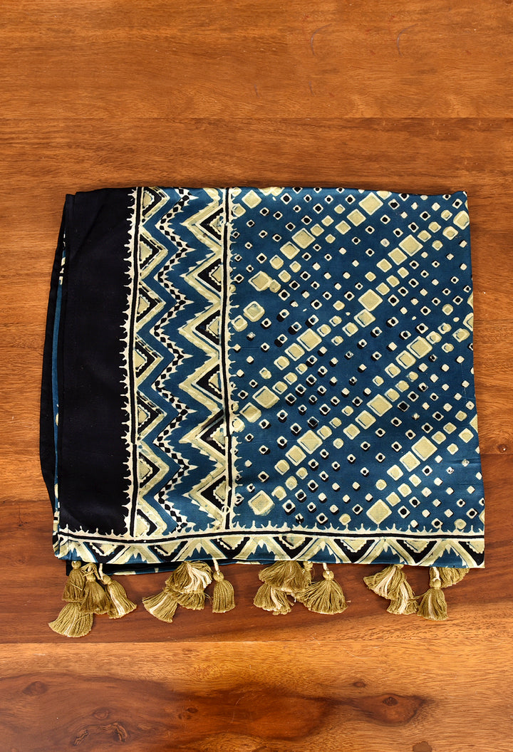 HARMAN : AJRAKH MODAL SILK STOLE